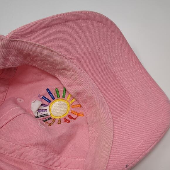 Born To Shine Strapback Baseball Cap Pink One Size Adjustable Embroidered Ha - Picture 9 of 10